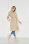 Women's Drawstring Waist Water Repellent Hooded Trench Coat - 4