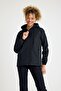 Women's Lined Water Resistant Hooded Pocket Raincoat - 4