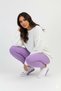 ® |   Sneaker Summer Linen Women's Sports Shoes White Lila - 2