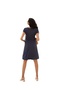 Women's Front Knotted Viscose Polka Dot Sporty Stylish Maternity Dress - 8