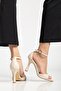 Women's Beige Heeled Shoes - 2