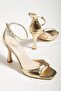 Women's Gold Heeled Shoes - 3