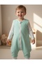 Winter 2.5 Tog Foot-Boots Sleeveless Sleeping Bag with Zipper for Girls and Boys Water Green/Mint