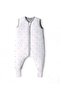 Winter Booted Footed Girls' and Boys' Sleeveless, Zippered 2.5 Tog Sleeping Bag / White - 5