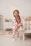 Girl's and Baby's Hearted Buttoned Pajama Set - 2