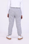 Winter Fleece-Lined Winter 3-Thread Sweatpants with Pockets for Girls and Boys in Gray - 7