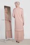 Simple Dress with Tulle Detail 4443 - 4