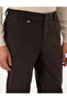 Brown Slim Fit Flannel Textured Fabric Trousers 50317639-Vr029 - 5