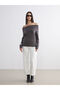 Esvab • Modern & Distinctive Wide Collar Women's Knitwear Sweater - 2