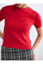 Crew Neck Self Patterned Women's Knitwear Sweater - 3
