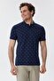 Bobby Men's 100% Cotton Polo Neck T-Shirt Light Navy Blue - 2