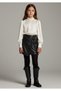 Faux Leather Kids Shorts Skirt 058447
