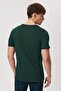 Huge Men's 100% Cotton O-Neck T-Shirt Dark Green - 4