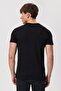 Huge Men's 100% Cotton O-Neck T-Shirt Black - 4