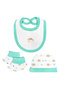 5 piece Sets include Bib, Romper, Mittens, Cap and Sleepsuit, 6-9 Months , Green - 4