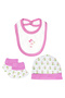 5 piece Sets include Bib, Romper, Mittens, Cap and Sleepsuit, 9-12 Months , Mouve - 4