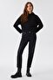 Funny High Waist Regular Fit Straight Leg Black Women's Jeans