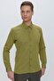 Men's Gk 664 Slim Fit Mustard Classic Shirt