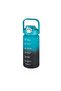 Vagon Life 1500 Ml Tritan Flask - Turquoise Black VGN2213