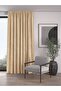 Velvet Textured Extrafor Gathered Sand Beige High Quality Background Curtain Single Wing