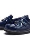 Navy Blue Patent Leather Loafer Children's School Shoes - 7