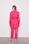 Fuchsia Drawstring Waist Pants Sports Suit - 7
