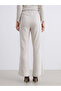 Plus Size Elastic Waist Textured Women's Trousers - 6