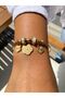 "Shamrock Figured Charm Women's Steel Bracelet – Gold"