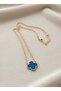 316L Steel Blue Color Clover Stylish Design Necklace - 3