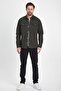 Men's Prevailing Collar Oversize Seasonal Khaki Shirt - 4
