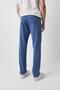 Men's Stretchy Wide Leg Baggy Blue Jeans - 6