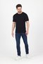 Men's Cotton Crew Neck Short Sleeve Tight Summer 5 Pack Basic Black T-Shirts - 2