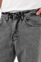 Men's Oversize Wide Leg High Waist Smoked Baggy Jeans - 4