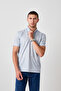 Men's 2 Pack Basic Loose Linen Polo Neck T-Shirt - 5