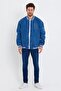 Men's Casual Street Fashion Comfortable Oversize Blue Jeans College Jacket - 4