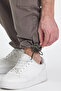 Men's Wide Leg Oversize Baggy Brown Cargo Pocket Trousers - 4