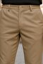 Men's Elastic Waist Wide Leg Stretchy Brown Trousers - 2