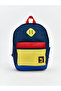 Navy Blue Color Block Boy's Backpack