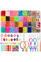 XL 36 grids/box 2800PCS+ luminous Bands Bracelet Making Kit Creative Jewelry Set Ideal Gift f...