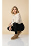 ®   I Printed Short Shearling Tan High Sole Women's Casual Boots - 3