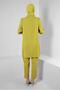 STONE DETAILED WAIST RUBBERED DOUBLE PANT SUIT 43910 - 3