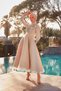 PUL PAYET EMBROIDERED RUFFLE DETAILED EVENING DRESS 50373