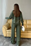 Women's Modal Fabric Double-Piped Zippered Tracksuit Set 1127 - 7