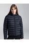 Logo Riju Women's Black Regular Inflatable Coat