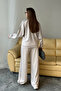 Women's Modal Fabric Double Piped Zipper Set 3122 - 7