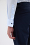Double Cuff Comfort Fit 100% Cotton Light Blue Men's Shirt - 8