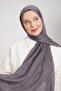 شال قطني مطوي باللون الأنثراسايت - 3
