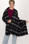 Women's Plaid Pattern Cotton Woven Shawl Scarf 70*190 - 2