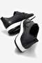 Zippered Snake Patterned Women's Shoes Black Skin - 4