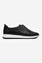 Zippered Snake Patterned Women's Shoes Black Skin - 2